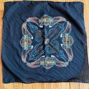 Vintage Harley-Davidson Black Bandana